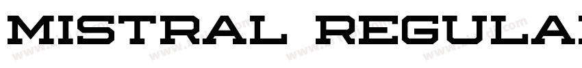 Mistral Regular字体转换